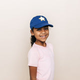 Glitter Gold Terry Star Patch Hat