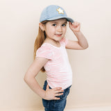 Glitter Gold Terry Star Patch Hat