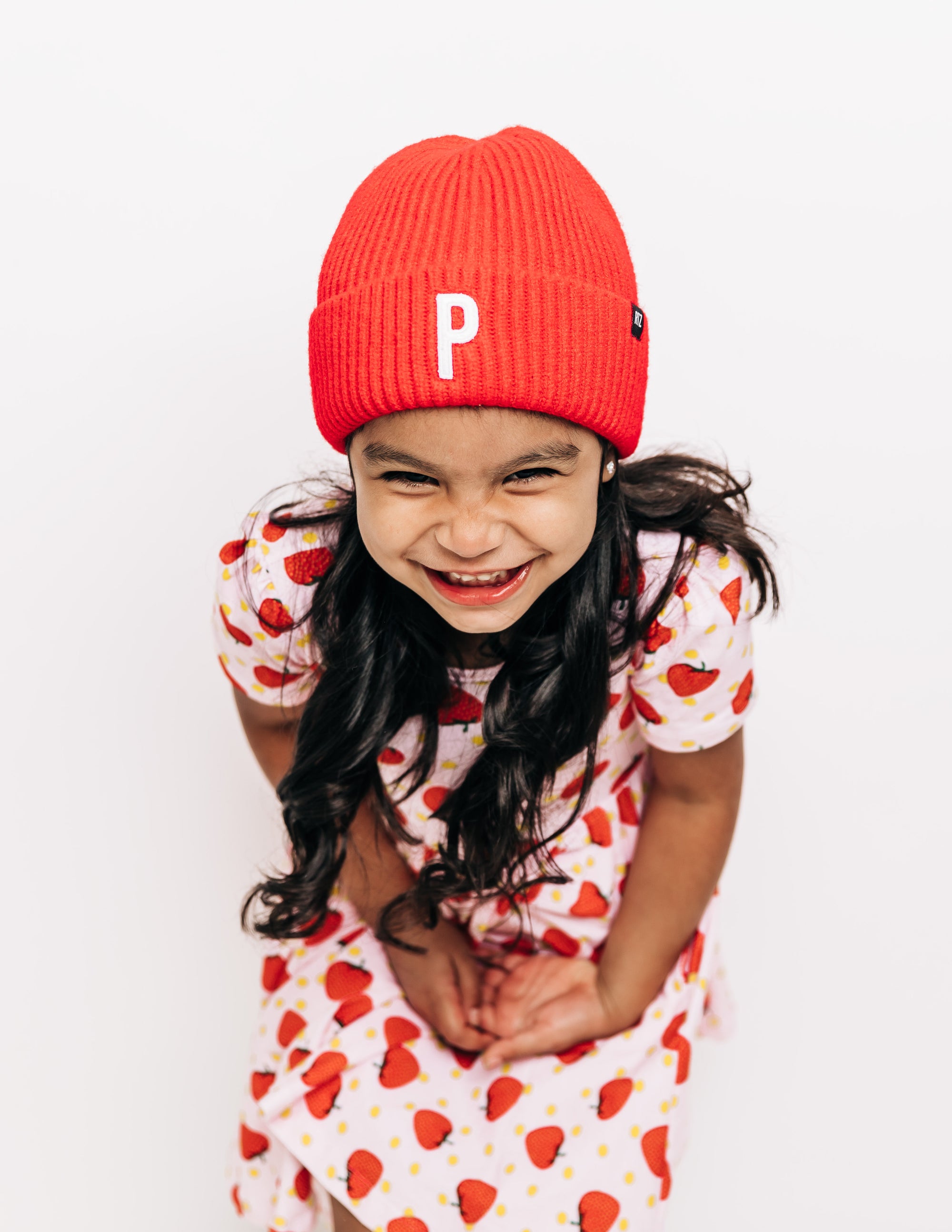 Candy Apple Letter Beanie