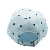 Blue Hearts Letter Baseball Hat