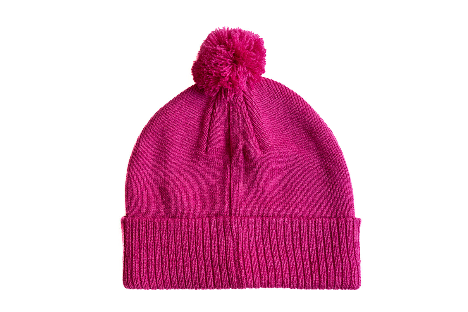 Hot Pink Pom Pom Hat