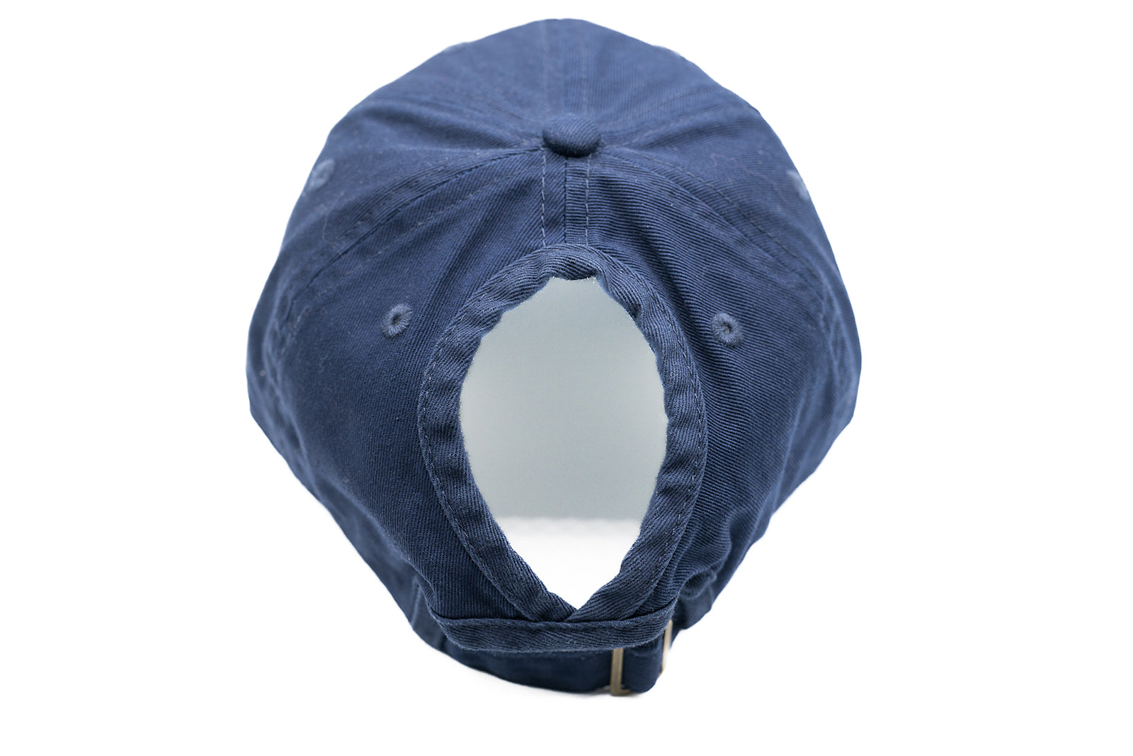 Imperfect Navy Blue Ponytail Hat