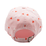 Pink Hearts Letter Baseball Hat