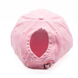 Light Pink Letter Ponytail Hat