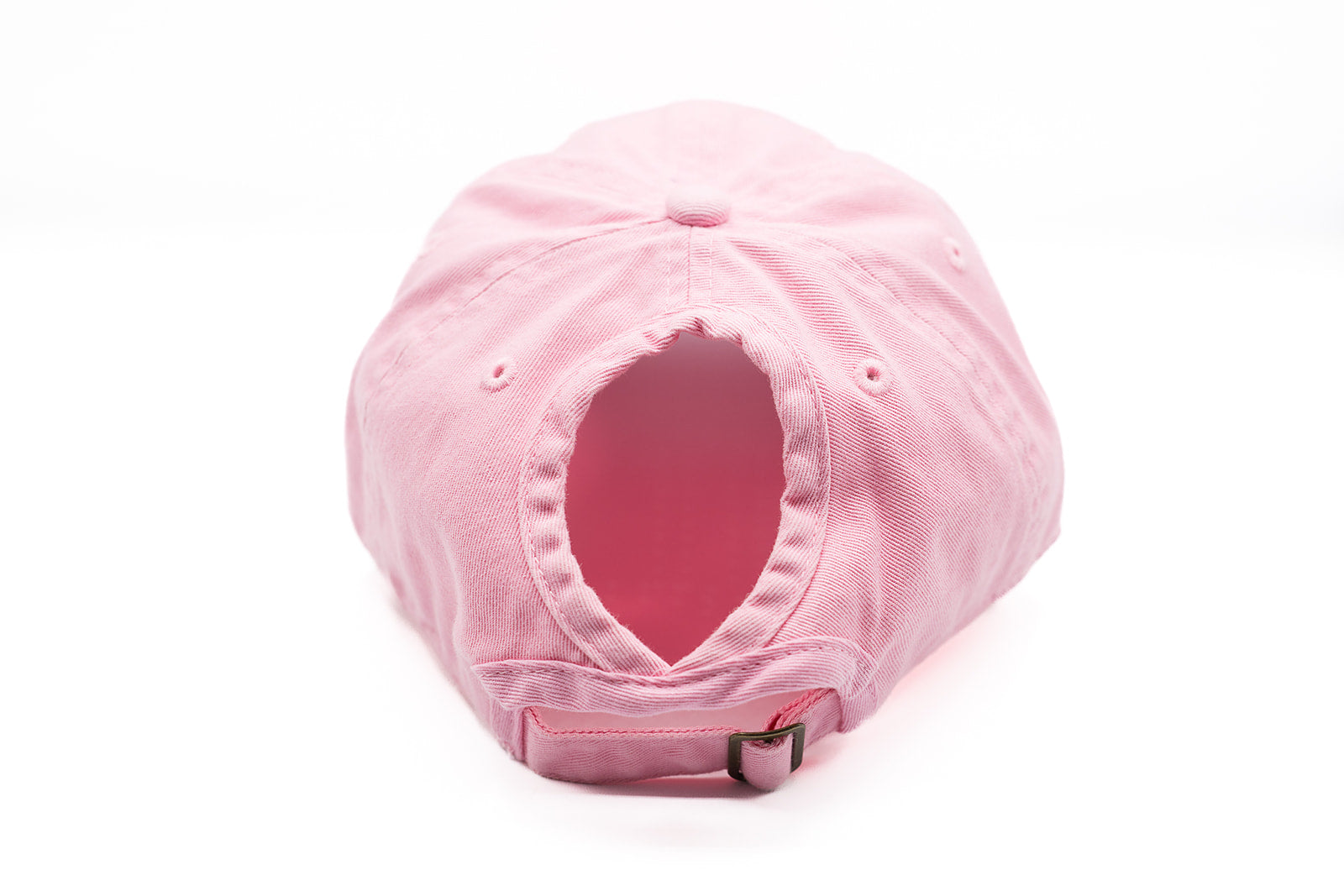 Light Pink Letter Ponytail Hat