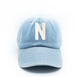 Denim Letter Baseball Hat