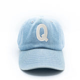 Denim Letter Baseball Hat