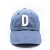 Dusty Blue Letter Baseball Hat