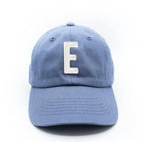 Dusty Blue Letter Baseball Hat