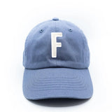 Dusty Blue Letter Baseball Hat