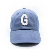 Dusty Blue Letter Baseball Hat