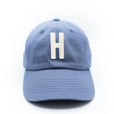 Dusty Blue Letter Baseball Hat