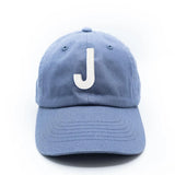 Dusty Blue Letter Baseball Hat