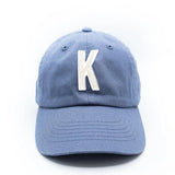 Dusty Blue Letter Baseball Hat