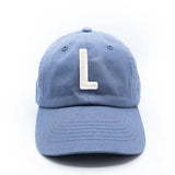 Dusty Blue Letter Baseball Hat