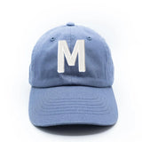 Dusty Blue Letter Baseball Hat