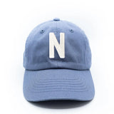 Dusty Blue Letter Baseball Hat