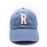 Dusty Blue Letter Baseball Hat