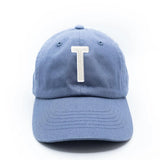 Dusty Blue Letter Baseball Hat