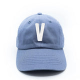 Dusty Blue Letter Baseball Hat