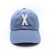 Dusty Blue Letter Baseball Hat
