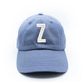 Dusty Blue Letter Baseball Hat