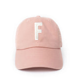 Dusty Rose Letter Baseball Hat