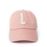 Dusty Rose Letter Baseball Hat