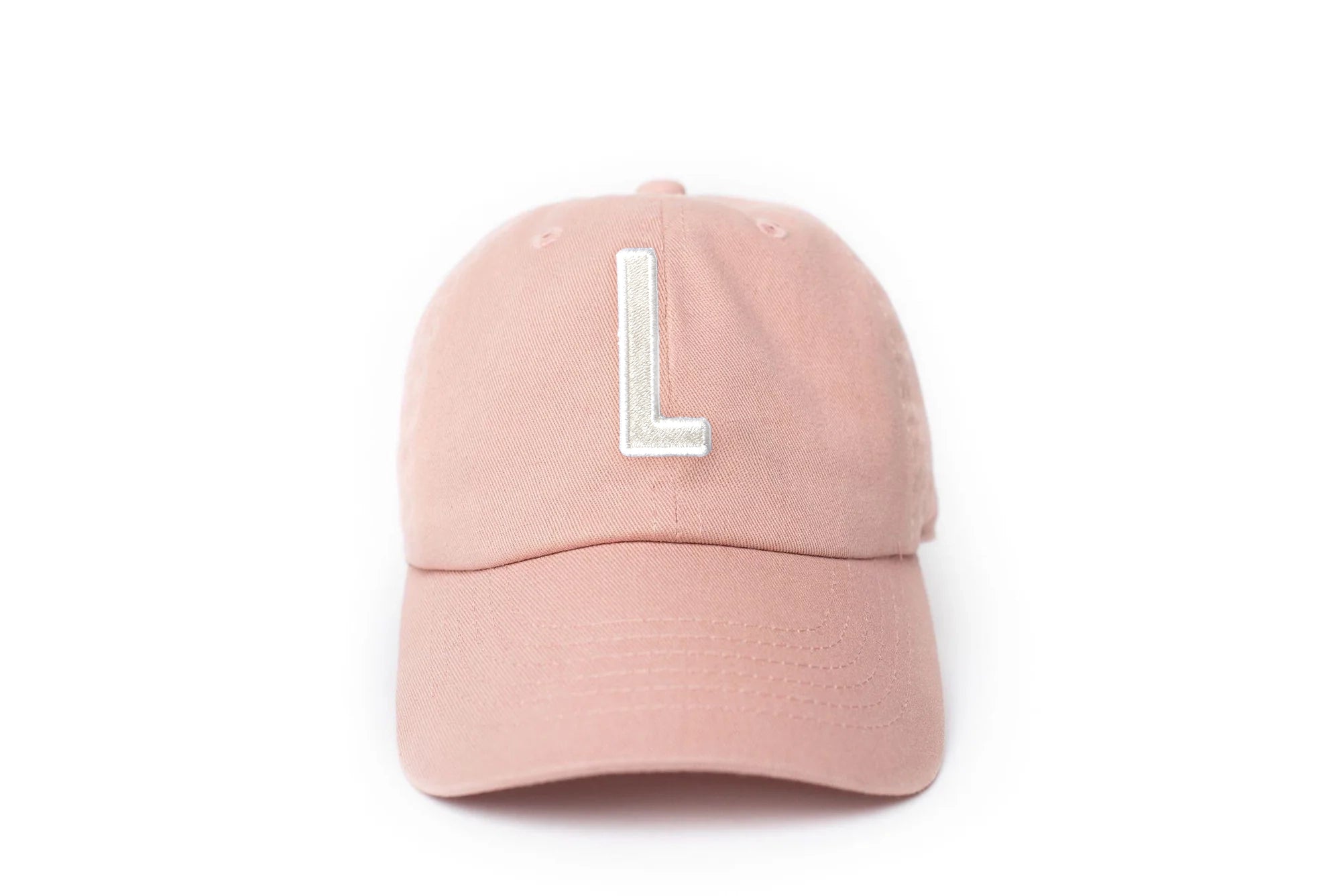 Dusty Rose Letter Baseball Hat