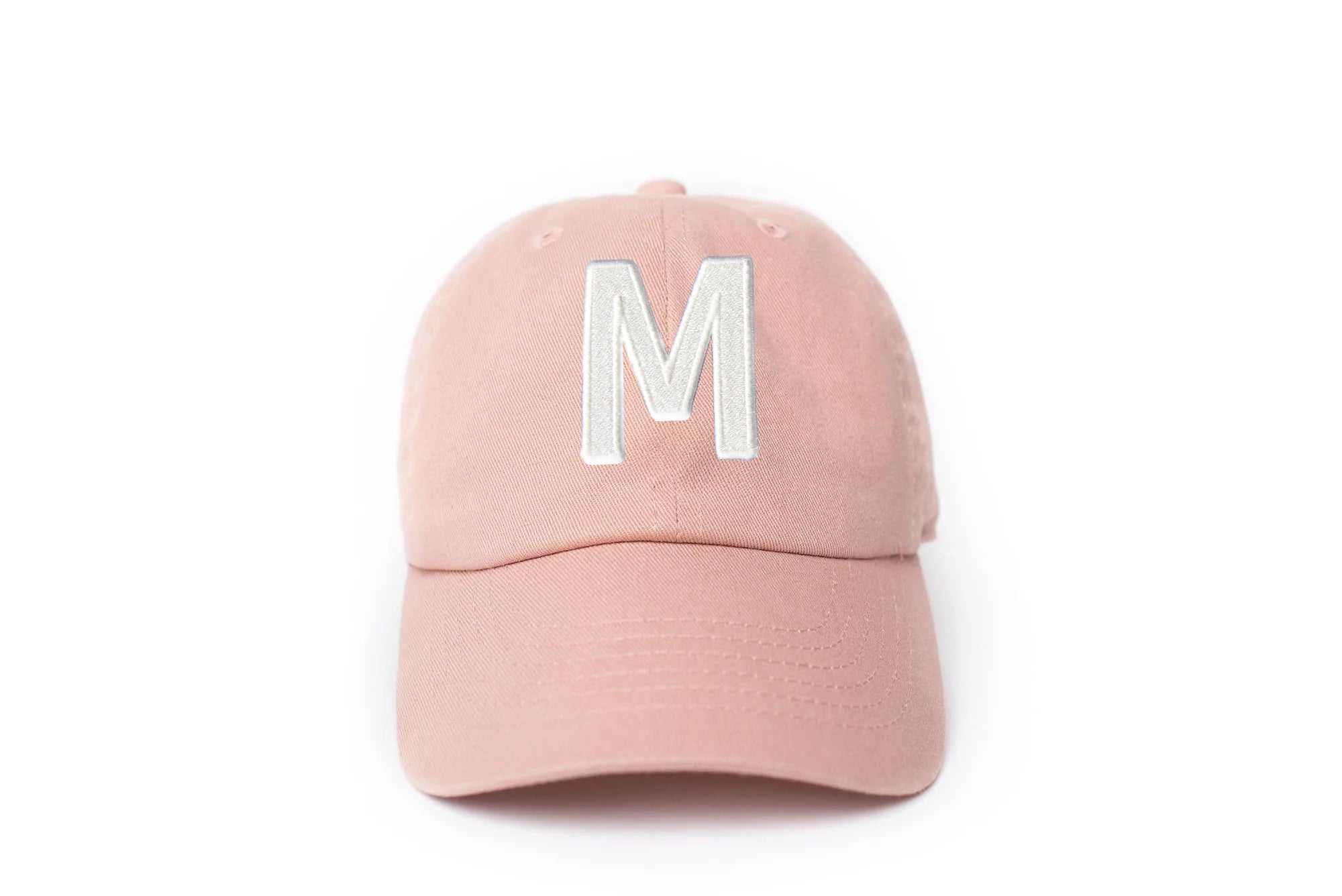 Dusty Rose Letter Baseball Hat
