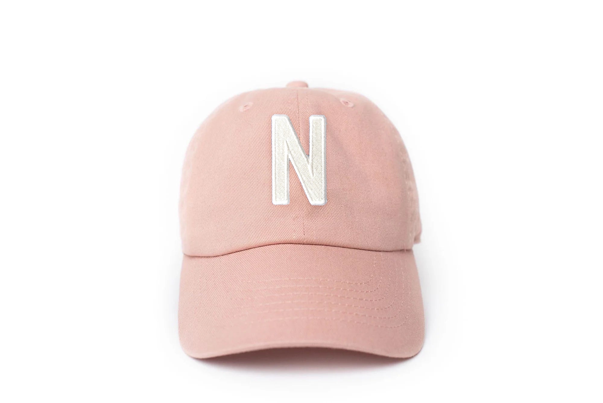 Dusty Rose Letter Baseball Hat