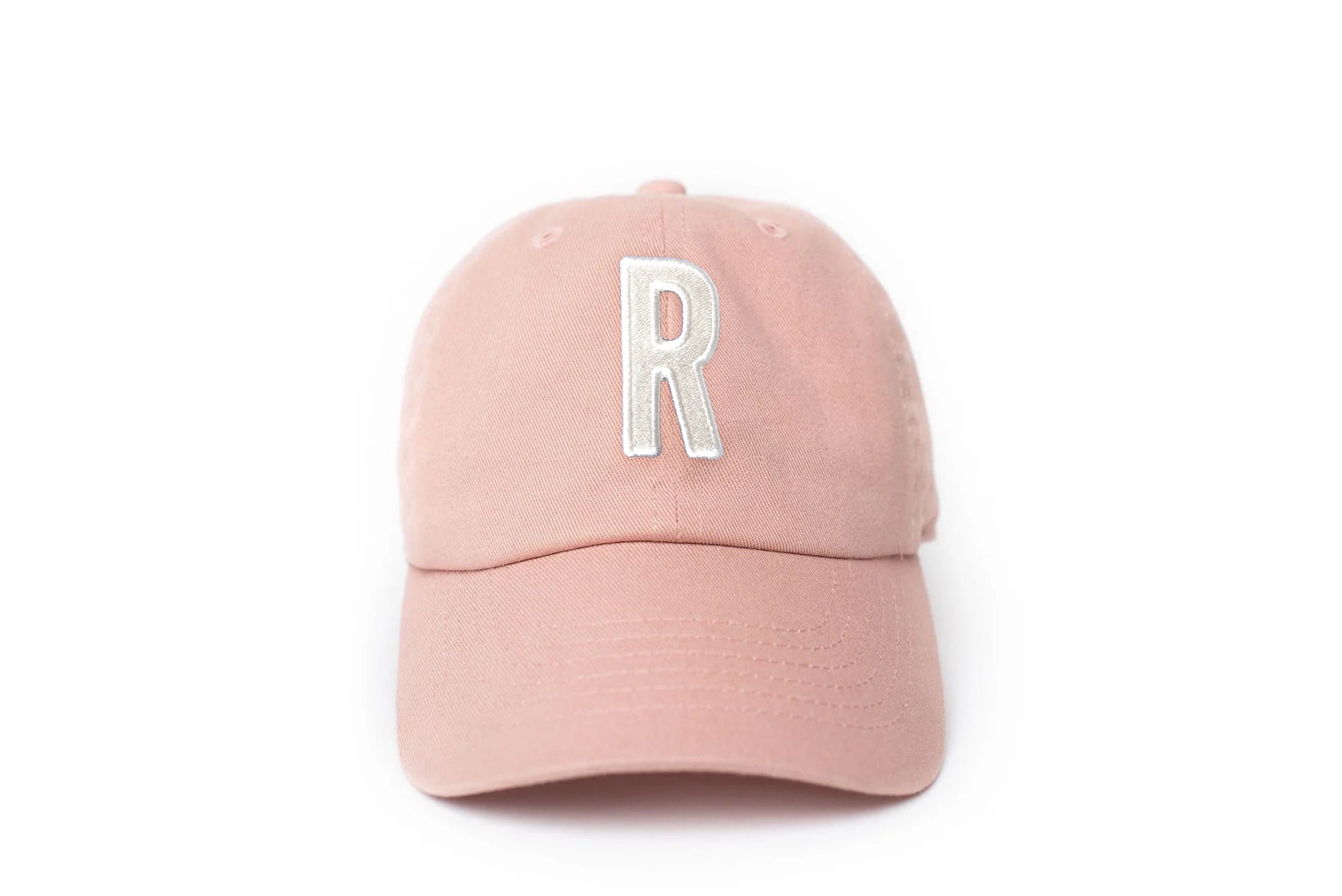 Dusty Rose Letter Baseball Hat