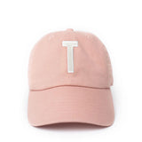 Dusty Rose Letter Baseball Hat