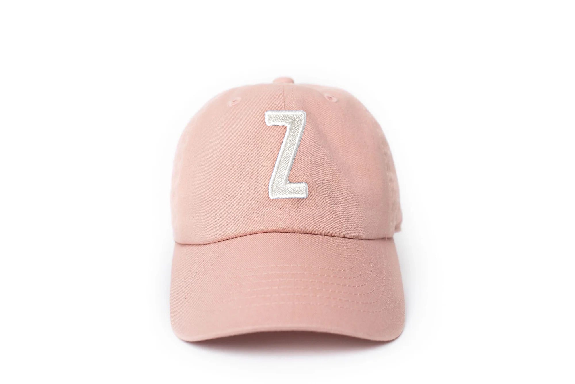 Dusty Rose Letter Baseball Hat