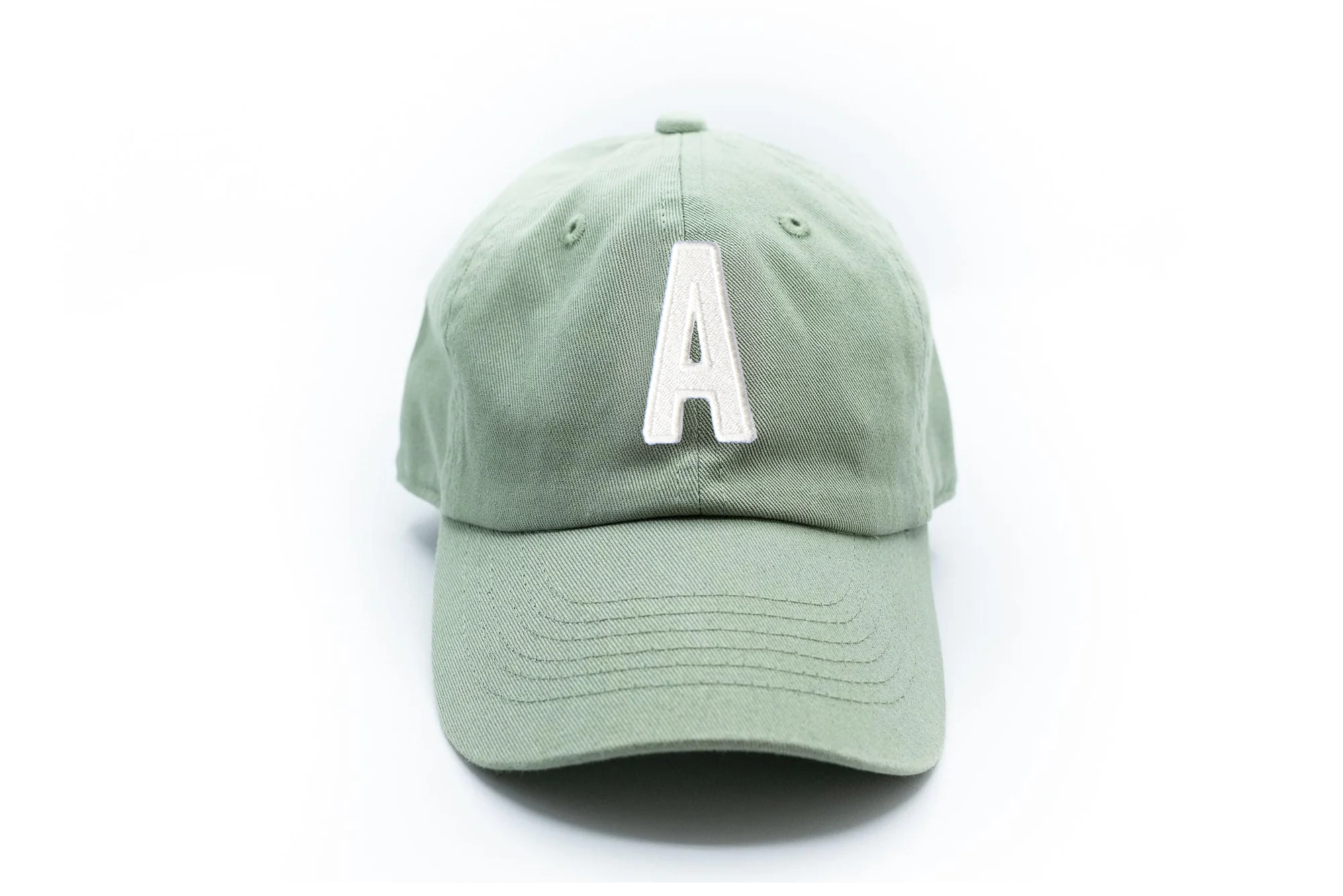 Dusty Sage Letter Baseball Hat