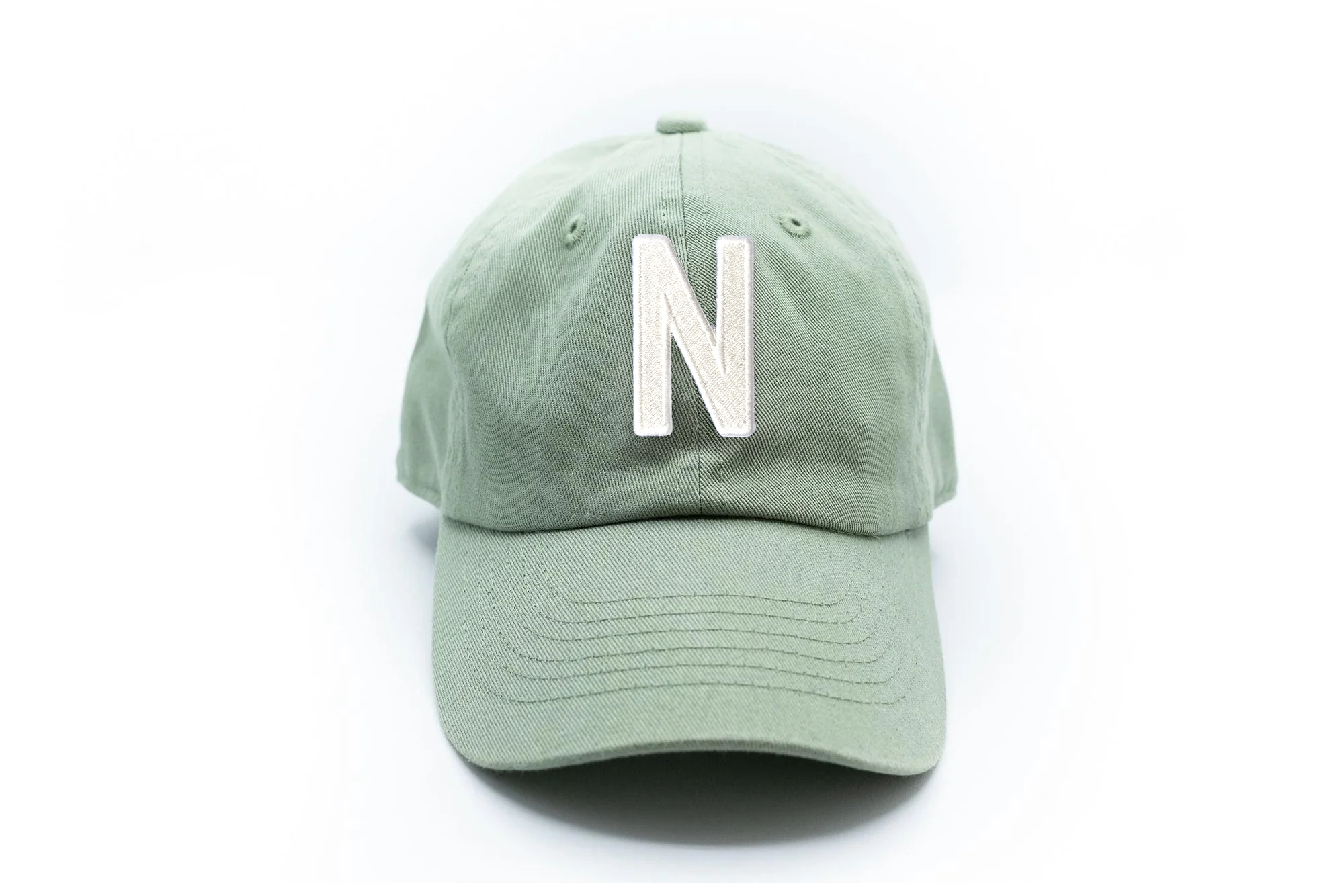 Dusty Sage Letter Baseball Hat