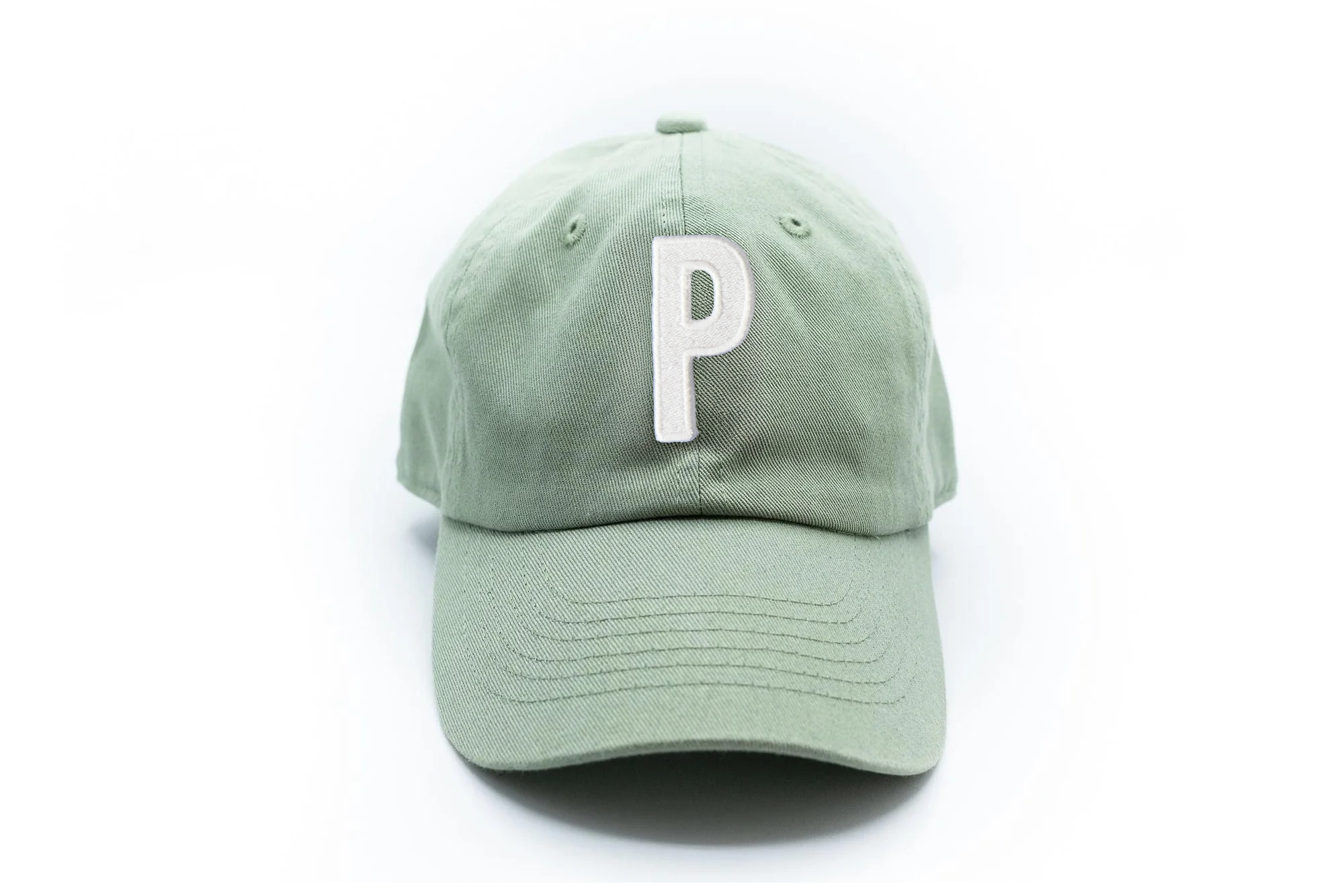 Dusty Sage Letter Baseball Hat