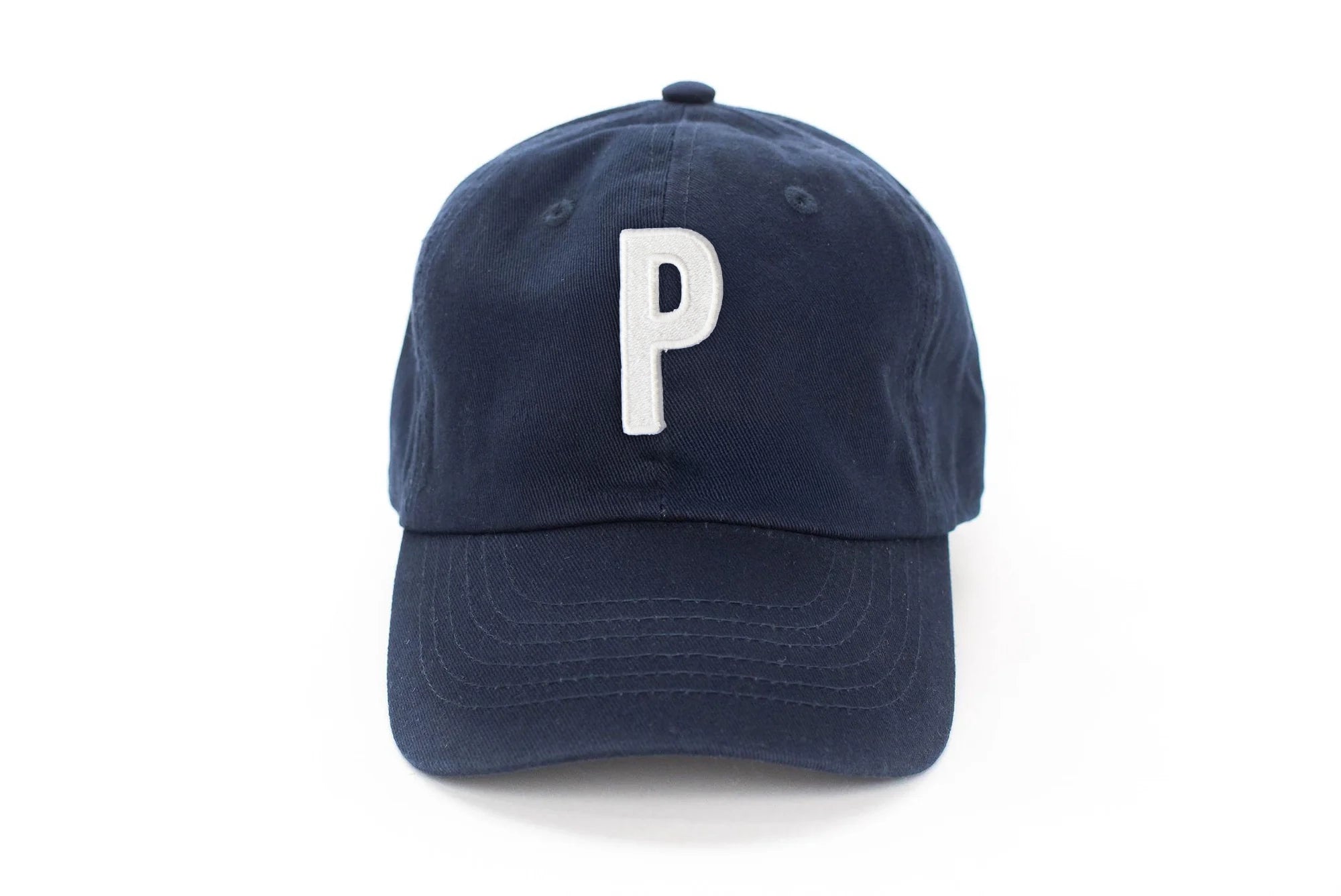 Navy Blue Letter Baseball Hat