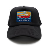 Michigan Postcard Foam Trucker Hat