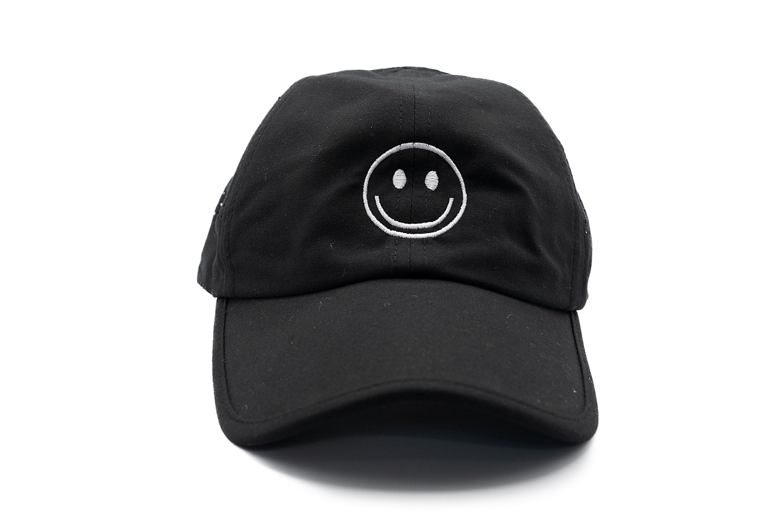 Black Athletic Smiley Hat