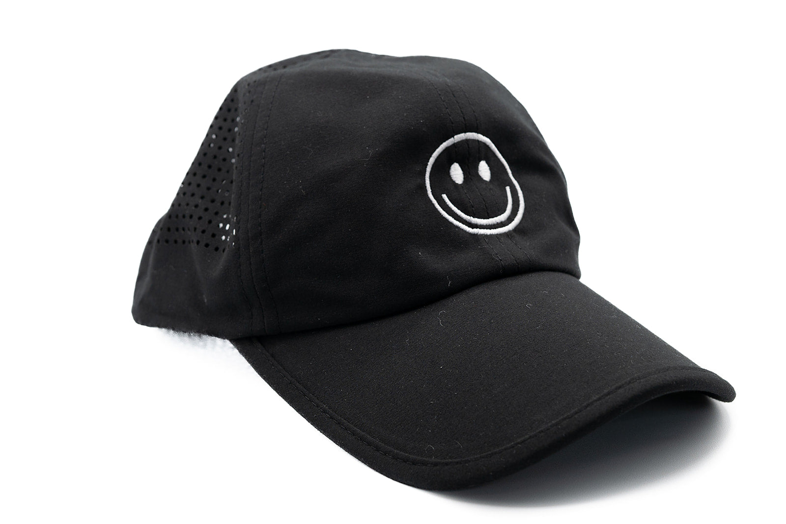 Black Athletic Smiley Hat