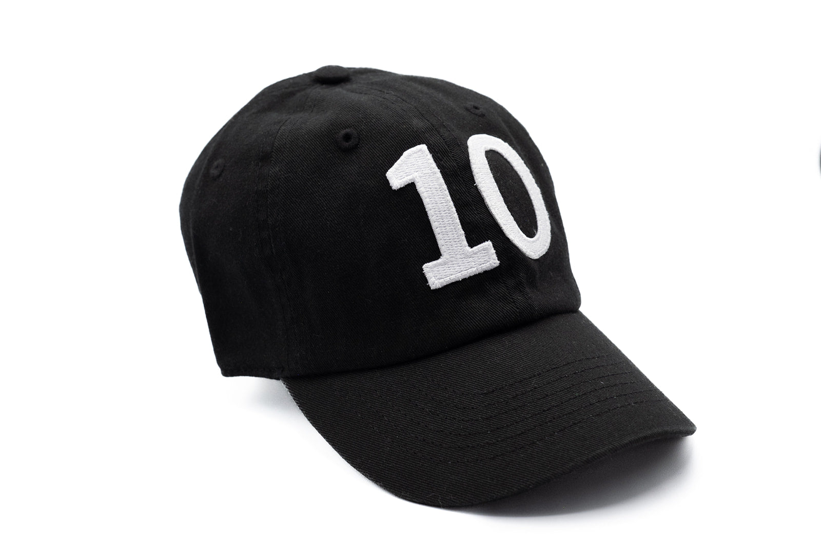 Black Double Number Hat
