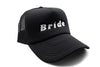Black Foam Trucker Bride Hat