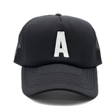 Black Foam Letter Trucker Hat