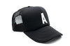 Black Foam Letter Trucker Hat