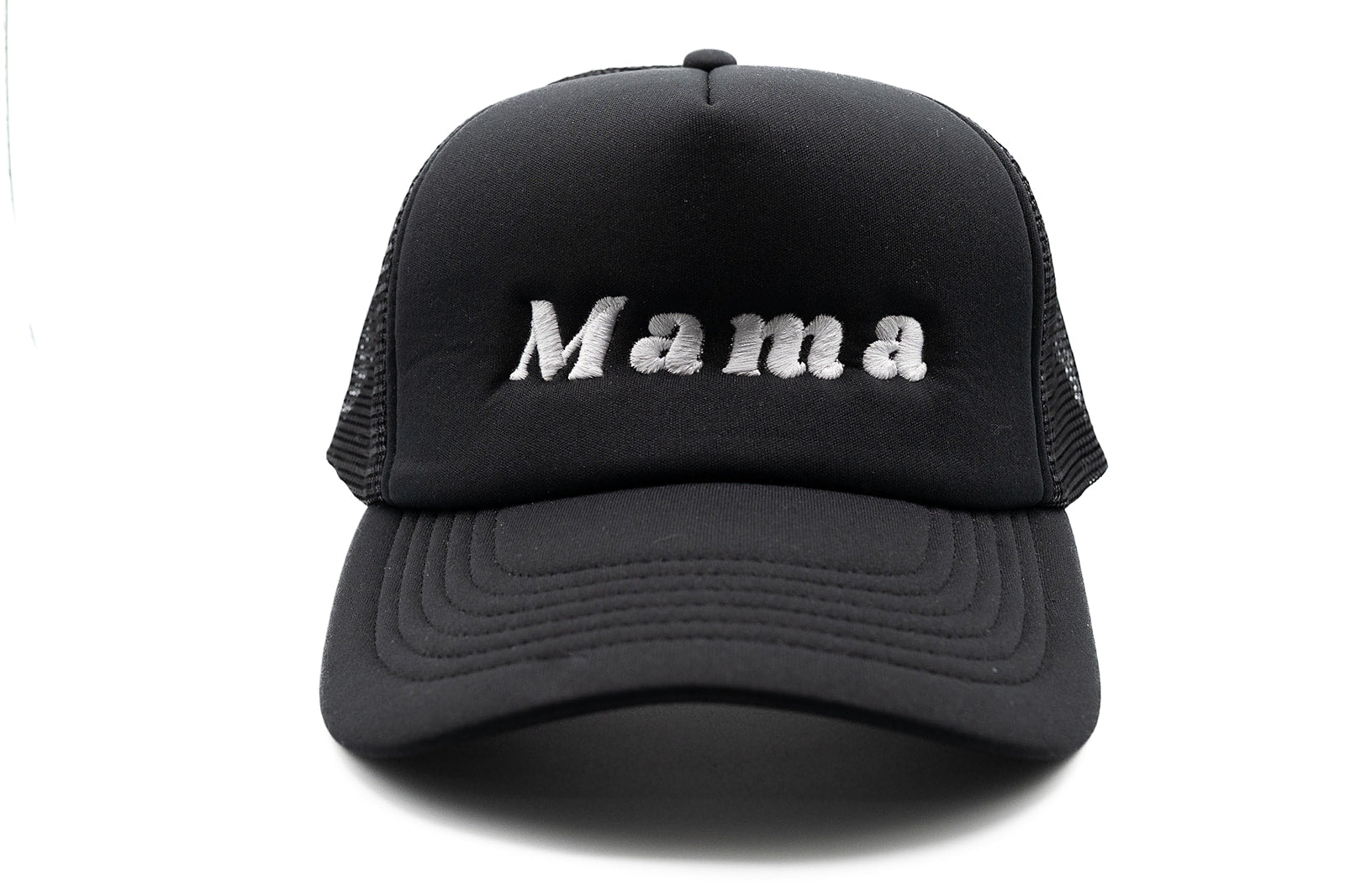 Black Foam Trucker Mama Hat