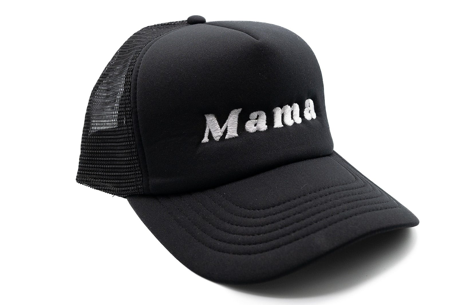 Black Foam Trucker Mama Hat
