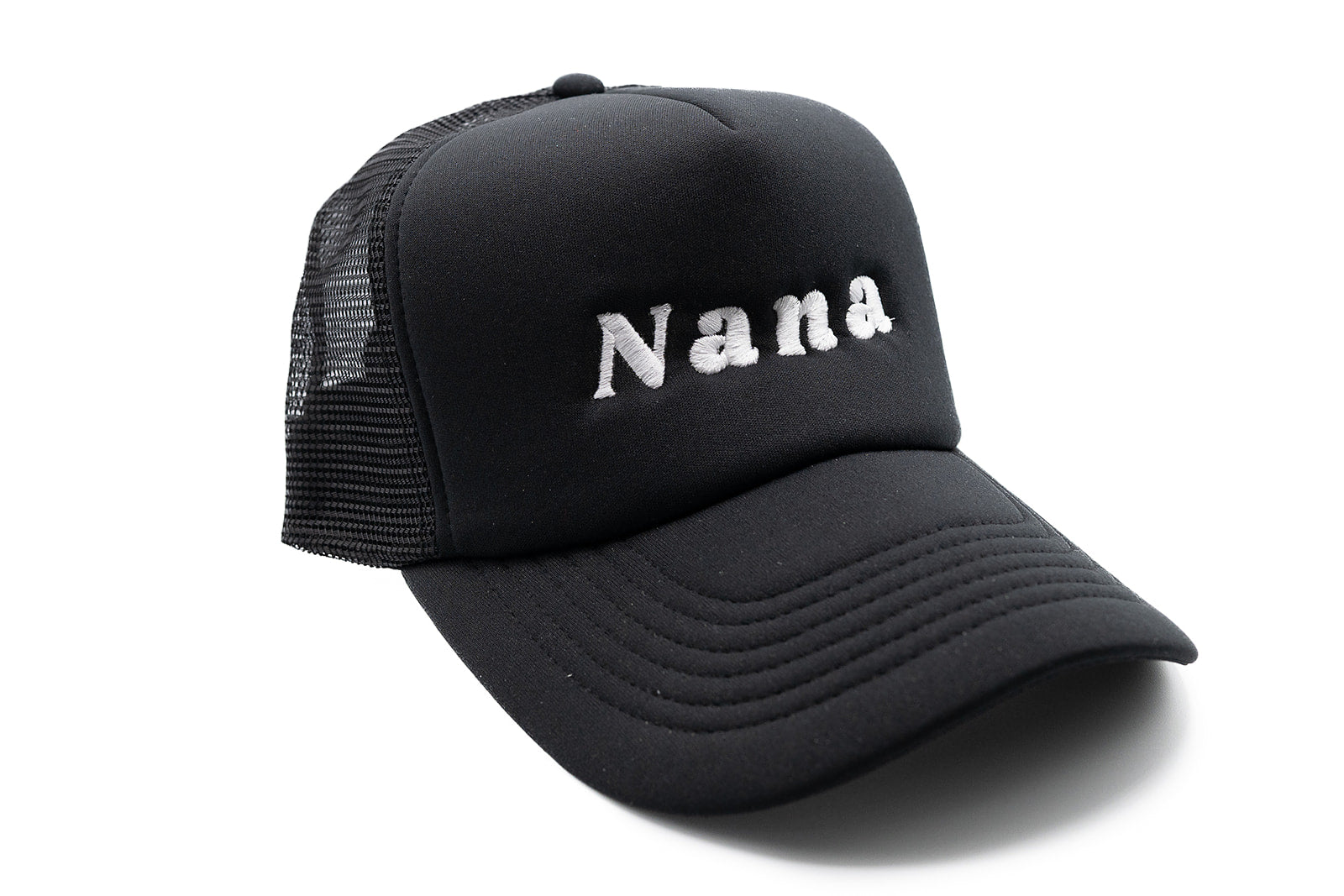 Black Foam Trucker Nana Hat