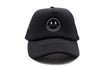 Black Foam Trucker Smiley Hat