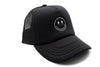 Black Foam Trucker Smiley Hat